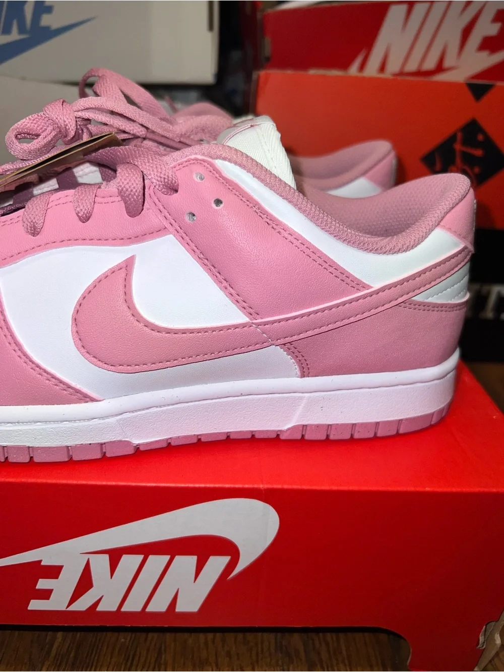 Size 11W/9.5M - Wmns Nike Dunk Low “Elemental Pink” (NEW MISSING LID) DD1873-112